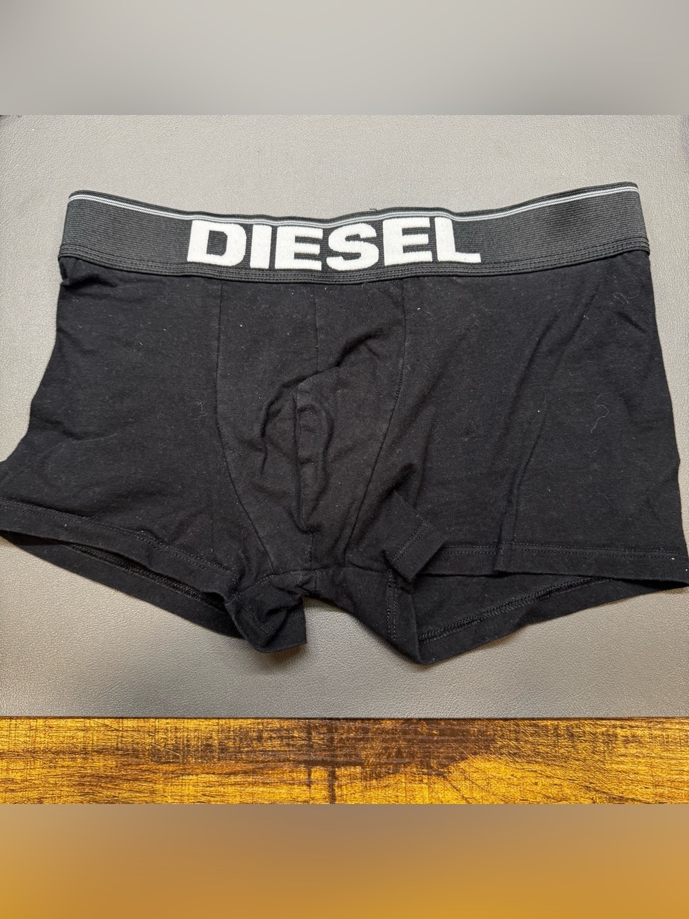 Diesel Black Men's Boxer Briefs with Logo Waistband